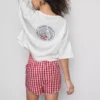 Disney’s winnie the pooh gingham shorty pajamas