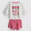 Disney’s winnie the pooh gingham shorty pajamas