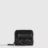 Distressed zip-up purse Distressed zip-up purse