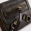 Distressed zip-up purse Distressed zip-up purse