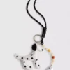 Dog charm keyring