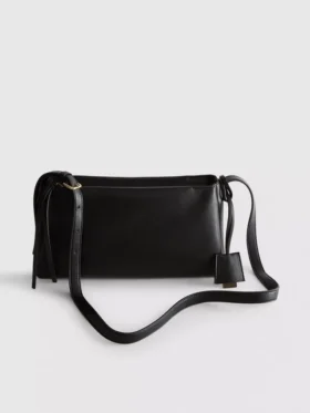 Double gusset crossbody bag