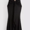 Draped mesh midi skirt Draped mesh midi skirt