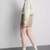 Drawstring crinkle shorts