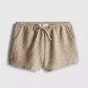 Drawstring crinkle shorts