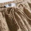 Drawstring crinkle shorts