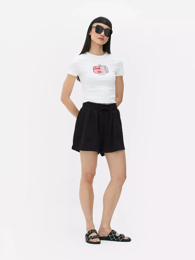 Drawstring jersey shorts Drawstring jersey shorts