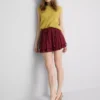Drawstring rara mini skirt