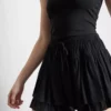 Drawstring rara mini skirt