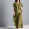 Dropped-waist midi skirt Dropped-waist midi skirt
