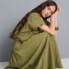 Dropped-waist midi skirt Dropped-waist midi skirt