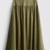Dropped-waist midi skirt Dropped-waist midi skirt