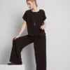 Elastic waist wide-leg pants Elastic waist wide-leg pants