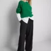 Elastic waist wide-leg pants Elastic waist wide-leg pants