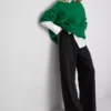 Elastic waist wide-leg pants Elastic waist wide-leg pants