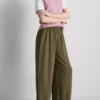 Elastic waist wide-leg pants Elastic waist wide-leg pants