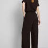 Elastic waist wide-leg pants Elastic waist wide-leg pants