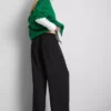 Elastic waist wide-leg pants Elastic waist wide-leg pants