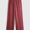 Elastic waist wide-leg pants Elastic waist wide-leg pants