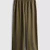 Elastic waist wide-leg pants Elastic waist wide-leg pants