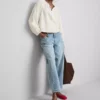 Embroidered balloon-sleeve blouse Embroidered balloon-sleeve blouse