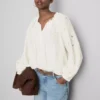Embroidered balloon-sleeve blouse Embroidered balloon-sleeve blouse