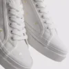 Embroidered daisy sneakers
