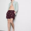Embroidered palm tree swimming shorts Embroidered palm tree swimming shorts