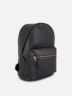 Faux leather backpack