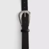 Faux leather belt