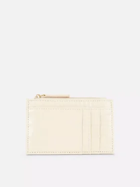 Faux leather card holder