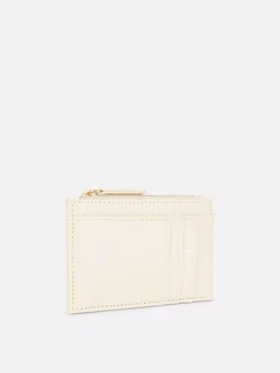 Faux leather card holder