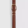 Faux leather textured belt