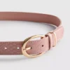 Faux leather textured belt