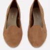 Faux suede flats
