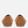 Faux suede flats