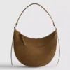 Faux suede moon shoulder bag Faux suede moon shoulder bag