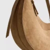 Faux suede moon shoulder bag Faux suede moon shoulder bag