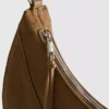 Faux suede moon shoulder bag Faux suede moon shoulder bag