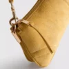 Faux suede shoulder bag