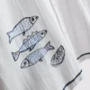 Fish embroidered revere collar shirt Fish embroidered revere collar shirt