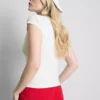 Fitted cap sleeve t-shirt