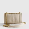 Flap-over panel crossbody bag
