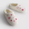 Fleece heart slippers Fleece heart slippers