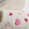 Fleece heart slippers Fleece heart slippers