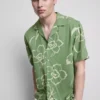 Floral revere collar shirt Floral revere collar shirt