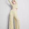 Floral ribbed pajama bottoms Floral ribbed pajama bottoms
