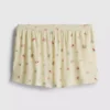 Floral ribbed printed pajama shorts Floral ribbed printed pajama shorts