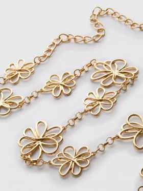 Flower chain belt