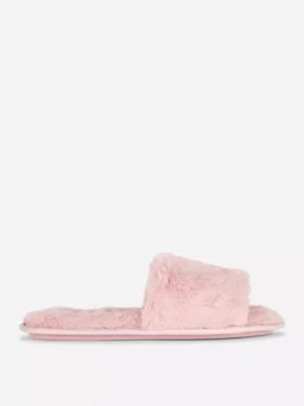 Fluffy crossband slippers